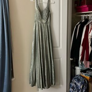 Pastel Green sparkly dresss